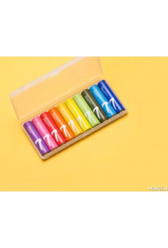 باتری (باطری) نیم قلمی آلکالاین (الکالاین) 1/5 ولت رنگین کمانی Zi7 می شیاومی (شیائومی) بسته 10 عددی | Xiaomi Mi Original Rainbow Zi7 1.5V AAA Alkaline Battery Pack Of 10 Piece's Set
